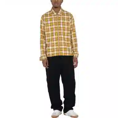 Stussy SS23 EDDIE PLAID ZIP SHIRT