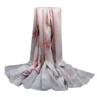 上海故事 丝韵百合 桑蚕丝 丝巾 女款 礼盒装