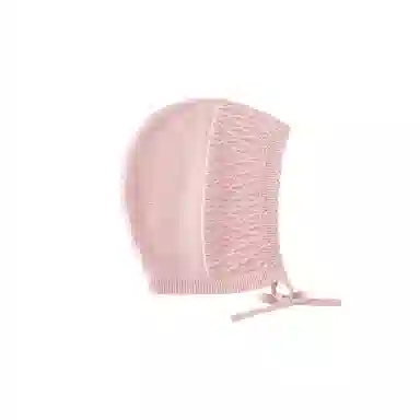 英氏 儿童贴面帽宝宝防风 棉 绒线帽 女款