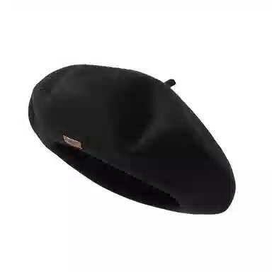 南极人 秋冬季  蓓蕾帽日系文艺复古画家帽子高品质纯色气质显脸小 绵羊毛 贝雷帽 女款