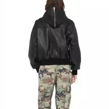 Stussy FW23 SS LINK LEATHER BOMBER Logo