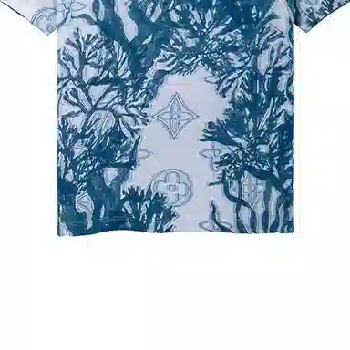 Louis Vuitton FW23 Jacquard T-Shirt Blue