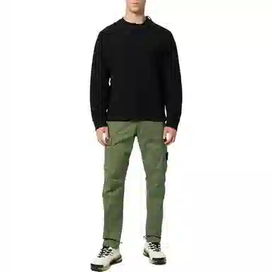 Stone Island FW22 Logo Patch Pants Green