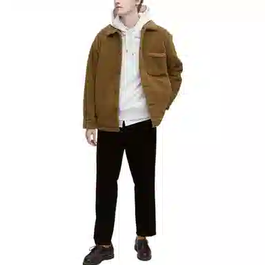 UNIQLO Fleece Shirt Jacket Camel