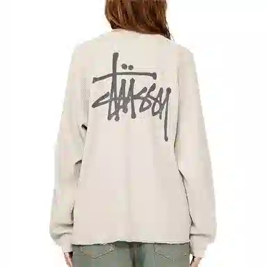 Stussy FW24 RAGLAN THERMAL LS CREW logoT