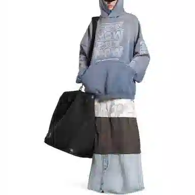 Balenciaga SS24 Hoodie Blue