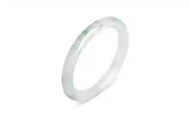 百利金 青山黛贵妃镯 温婉大方简约气质国潮复古新中式汉服旗袍搭配创意设计闭口素圈手饰石英岩手环 天山翠 玉石手镯 女款