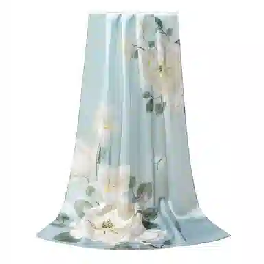 上海故事 国色天香 清冷玉兰 桑蚕丝 丝巾 女款