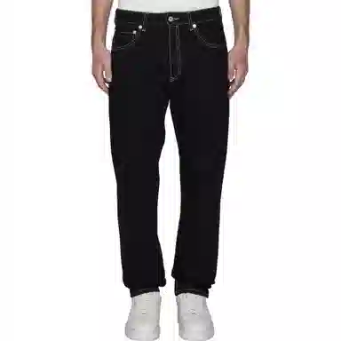 KENZO SS24 Logo Print Jeans Black