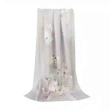 上海故事 国色天香 清冷玉兰 桑蚕丝 丝巾 女款