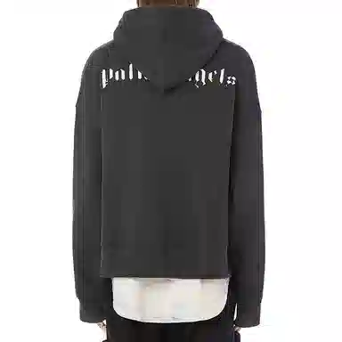 Palm Angels Cactus Hoodie Black