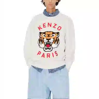 KENZO Embroidered Oversized Genderless Sweatshirt Logo