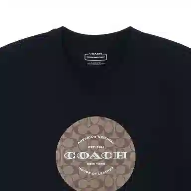 Coach Logo T-Shirt Black