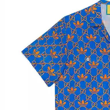 GUCCI x adidas SS23 Blue Shirt