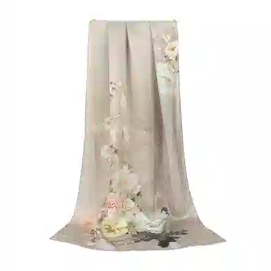 上海故事 国色天香 清冷玉兰 桑蚕丝 丝巾 女款