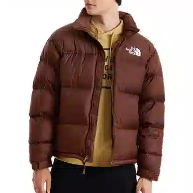 The North Face 1996 Retro Nuptse Jacket Red Brown