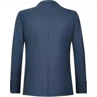 迪柯尼 商务通勤纯色西装 男款 蓝格