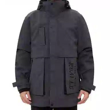 JEEP SPIRIT Casual Letter Print Padded Jacket