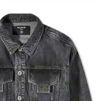 Balmain SS23 Denim Jacket Black