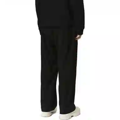 速写 纯色中腰宽松休闲裤 男款 黑色
