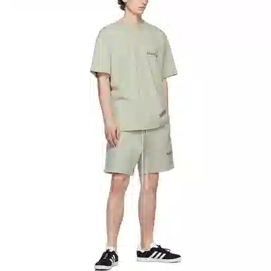 Fear of God Essentials FW21 GreenConcrete LogoT