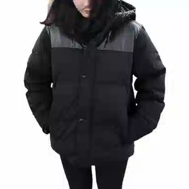 PUMA Hooded Puffer Jacket Black