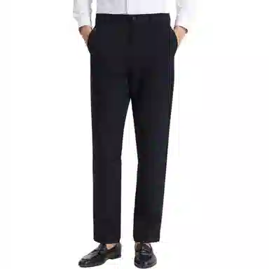 才子 职业正装针织休闲裤 男款 深蓝色