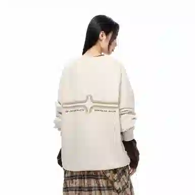 BJHG Lucky Star Knit Fleece Sweatshirt