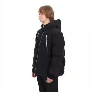 False Perception Big Zipper Down Jacket Black