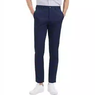 才子 百搭修身中腰长款休闲裤 男款