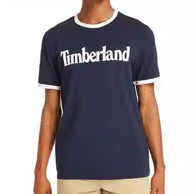 Timberland Crew Neck Printed T-Shirt Deep Sapphire Blue