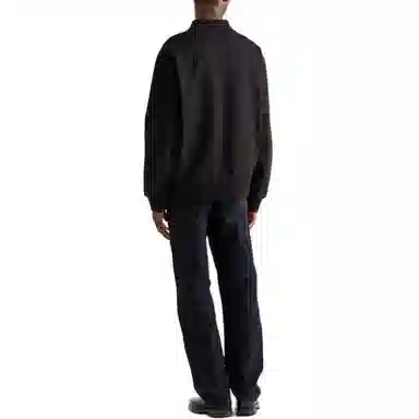 Prada Logo Jacquard Polo Black