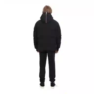 False Perception Big Zipper Down Jacket Black
