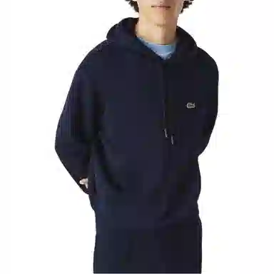 Lacoste Logo Hoodie Navy
