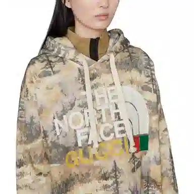 Gucci x The North Face Forest Print Hoodie
