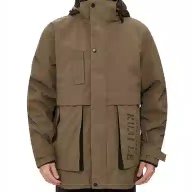 JEEP SPIRIT Casual Letter Print Padded Jacket