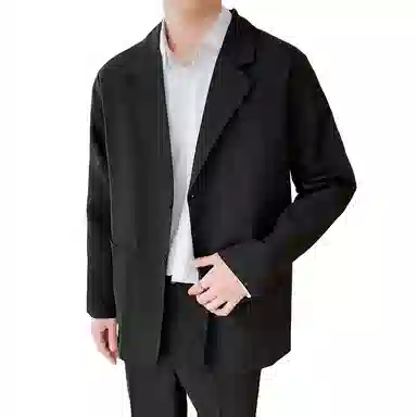 美式潮牌美拉德风学院风设计纯色百搭时尚潮流宽松单排扣长袖开衫西装 男女同款