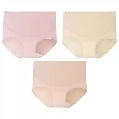 二三二三 高腰抗菌薄款不卷边高弹不勒腰内裤 女款 组合装