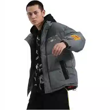 鬼洗 合身立领长袖夹克外套 男款
