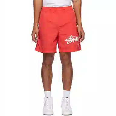 Stussy x Nike Logo Shorts Red