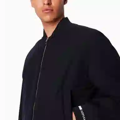 Armani Exchange Cotton Jacket Navy