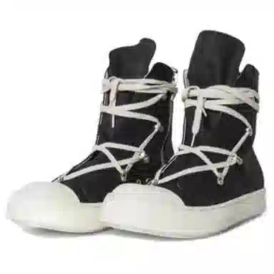Rick Owens High-Top Sneakers Black