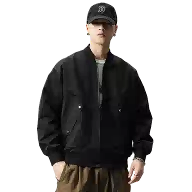 【dme】  美式高街复古休闲简约纯色宽松百搭棒球服 男女同款