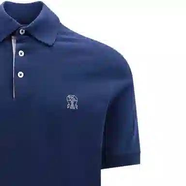 Brunello Cucinelli Polo Shirt Blue