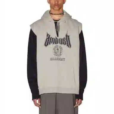 AMBUSH Ambush Academy Hoodie Vest Gray