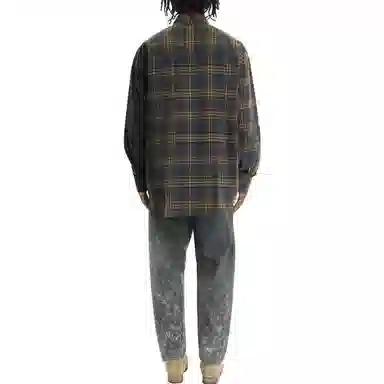 MADNESS Dip Dye Checked Shirt