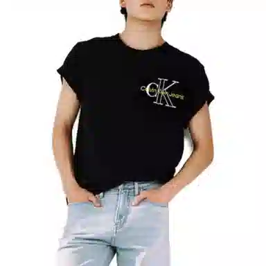Calvin Klein Logo Print T-Shirt Black