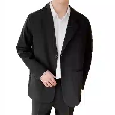 美式潮牌美拉德风学院风设计纯色百搭时尚潮流宽松单排扣长袖开衫西装 男女同款