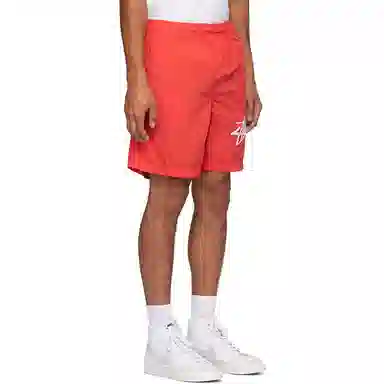 Stussy x Nike Logo Shorts Red