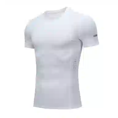 玉儿恋 跑步运动紧身服透气修身薄款高弹速干短袖健身衣 男款
